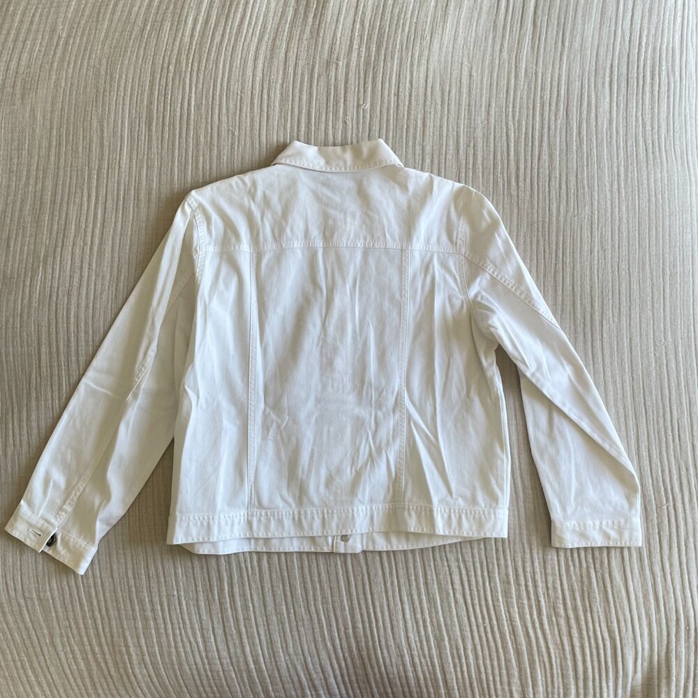 Cotton CHICO'S Button Light Jacket (sz 1 = M) - Picture 8 of 9